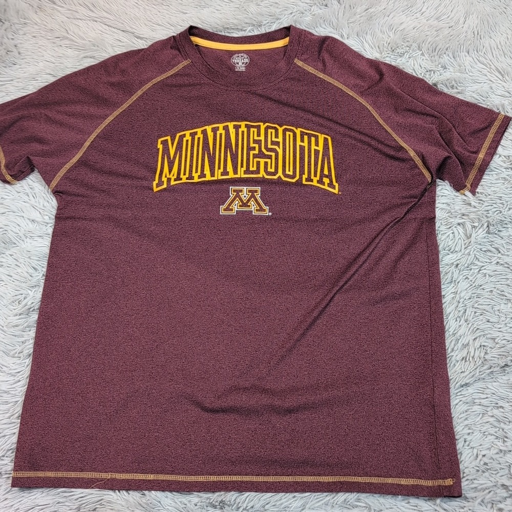 Minnesota Golden Gophers Shirt Womens‎ XL Athletic Stretch Tee Comfort Casual
